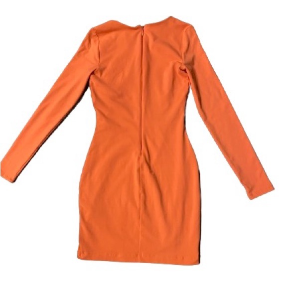 BEBE Salmon orange above the knee dress - Picture 3 of 4